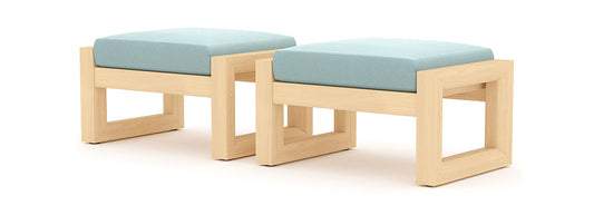 RST Brands - Benson™ Set of 2 Sunbrella® Outdoor Club Ottomans | OP-AWCLBOTTO2