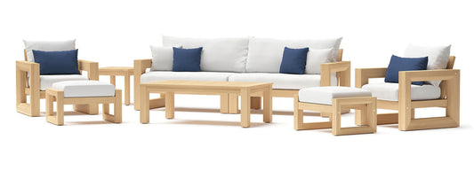 RST Brands - Benson™ 8 Piece Sunbrella® Outdoor Sofa & Club Chair Set