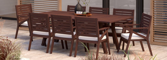 RST Brands - Vaughn™ 9 Piece Sunbrella® Outdoor Dining Set | OP-AWTS9-VGHN