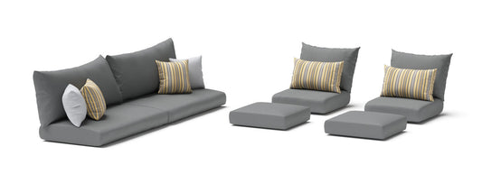 RST Brands - Modular Outdoor 8 Piece Sunbrella® Club Cushion Cover Set