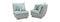 RST Brands - Cannes™ Set of 2 Sunbrella® Outdoor Armless Chairs | OP-PEAC2-CNS