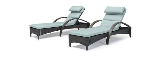 RST Brands - Barcelo™ Set of 2 Sunbrella® Outdoor Chaise Lounges | OP-PEAL-BAR-2E