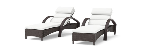RST Brands - Barcelo™ Set of 2 Sunbrella® Outdoor Chaise Lounges | OP-PEAL-BAR-2E