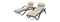 RST Brands - Deco™ Set of 2 Sunbrella® Outdoor Chaise Lounges | OP-PEAL-DEC-2E