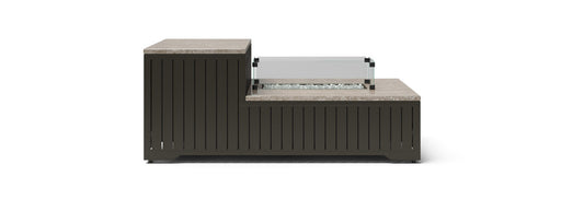 RST Brands - Portofino® Comfort 56x31 Stone Fire Pit Table | OP-PECFT5631-PORIII