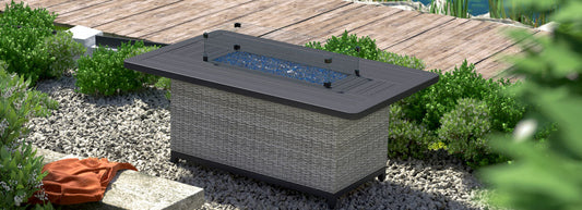 RST Brands - Milo™ Gray Fire Table | OP-PECFT5836-MILO-G-K