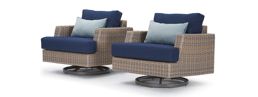 RST Brand - Portofino® Repose Set of 2 Sunbrella® Outdoor Motion Club Chairs