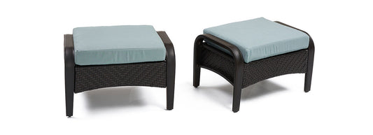 RST Brands - Barcelo™ Set of 2 Sunbrella® Outdoor Club Ottomans | OP-PECLBOTTO-BAR