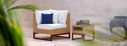 RST Brands - Mili™ Sunbrella® Outdoor Corner Chair | OP-PECOR-MIL