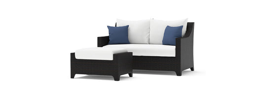 RST Brands - Deco™ Sunbrella® Outdoor Loveseat & Ottoman | OP-PELOVO