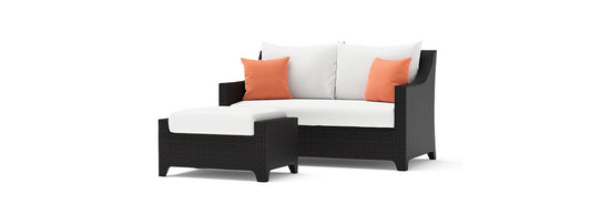 RST Brands - Deco™ Sunbrella® Outdoor Loveseat & Ottoman | OP-PELOVO
