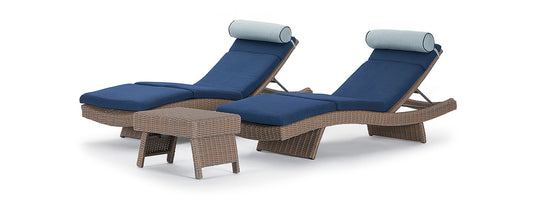 RST Brands - Portofino® Repose 3 Piece Sunbrella® Outdoor Chasie Lounge Set | OP-PELS-2PORVII