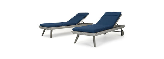 RST Brands - Portofino® Casual 3 Piece Sunbrella® Outdoor Lounger & Mattress | OP-PELS2-PORV