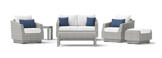 RST Brands - Cannes™ 6 Piece Sunbrella® Outdoor Love & Club Seating Set | OP-PEOSS6-CNS