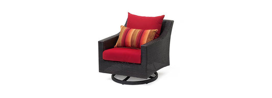 RST Brands - Deco™ 6 Piece Sunbrella® Outdoor Love & Motion Club Set - Sunset Red | OP-PEOSS6MTD-SUN-K