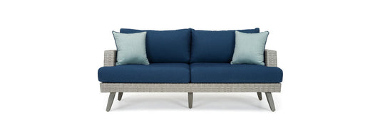 RST Brands - Portofino® Casual 4pc Loveseat Group - Laguna Blue | OP-PESCSG4-PORV-LGB