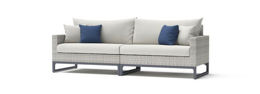 RST Brands - Milo™ Gray 96in Sunbrella Outdoor Sofa | OP-PESOF96-MILO-G