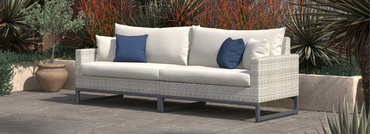 RST Brands - Milo™ Gray 96in Sunbrella Outdoor Sofa | OP-PESOF96-MILO-G