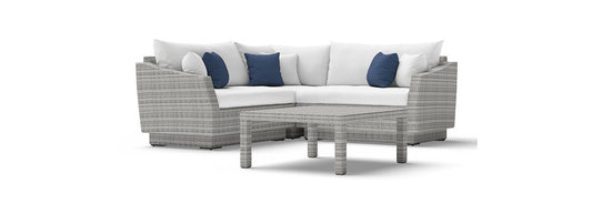 RST Brands - Cannes™ 4 Piece Sunbrella® Outdoor Sectional & Table | OP-PESS4-CNS