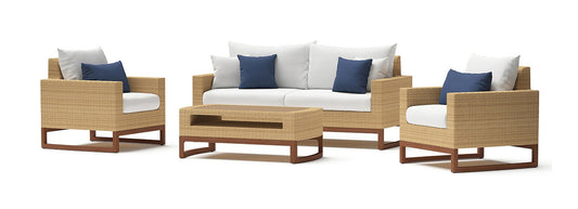 RST Brands - Mili™ 4 Piece Sunbrella® Outdoor Seating Set | OP-PESS4-MIL