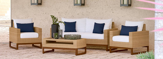 RST Brands - Mili™ 4 Piece Sunbrella® Outdoor Seating Set | OP-PESS4-MIL