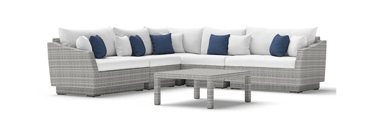 RST Brands - Cannes™ 6 Piece Sunbrella® Outdoor Sectional & Table | OP-PESS6-CNS