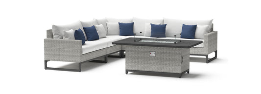 RST Brands - Milo™ Gray 6 Piece Fire Sectional | OP-PESS6MFT-MILO-G