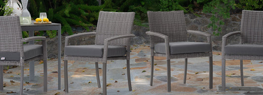 RST Brands - Portofino® Affinity Set of 6 Sunbrella® Outdoor Dining Chairs | OP-PETS6-PORVIII