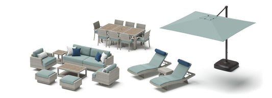 RST Brands - Portofino® Comfort 20 Piece Sunbrella® Motion Wood Estate and Furniture Cover Set