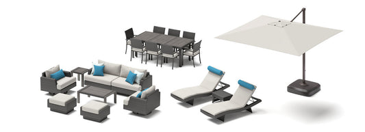 RST Brands - Portofino® Repose 20 Piece Sunbrella® Motion Wood Estate and Furniture Cover Set
