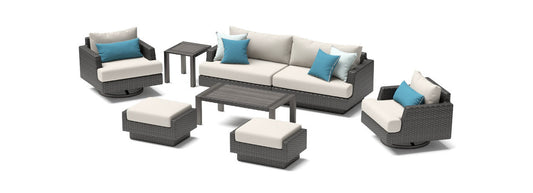 RST Brands - Portofino® Repose 20 Piece Sunbrella® Motion Wood Estate and Furniture Cover Set