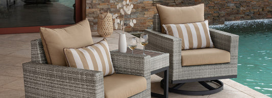 RST Brands - Milo™ 3 Piece Club Chair Furniture Cover Set