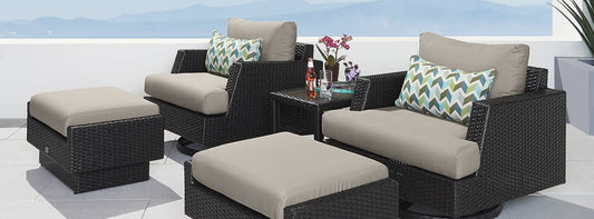 RST Brands - Portofino® Comfort 5 Piece Club Chair Furniture Cover Set