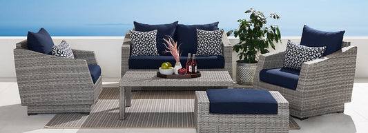 RST Brands - Deluxe Furniture Covers - Cannes™ 5 Piece Loveseat Group Set