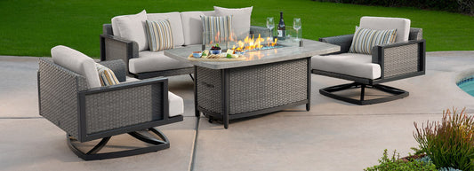 RST Brands - Vistano® 4 Piece Fire Conversation Seating Furniture Cover Set