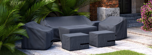 RST Brands - Portofino® Repose 7 Piece Motion Fire Seating Furniture Cover Set