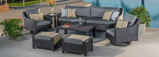 RST Brands - Deco™ 8 Piece Polyester Sofa & Club Chair Furniture Cover Set