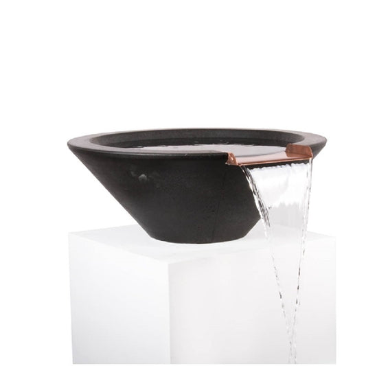 The Outdoor Plus - 24" Round Cazo Water Bowl - GFRC Concrete - OPT-24RWO