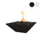 The Outdoor Plus - 24" Square Maya Fire Bowl - GFRC Concrete - NG, LP - OPT-24SFO