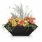 The Outdoor Plus - 24" Square Maya Planter & Water Bowl - GFRC Concrete - OPT-24SPW