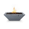 The Outdoor Plus - 24" Square Maya Fire & Water Bowl - Powder Coated Metal - NG, LP - OPT-24SQPCFW
