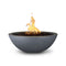 The Outdoor Plus - 27" Round Sedona Fire Bowl - GFRC Concrete - NG, LP - OPT-27RFO