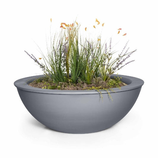 The Outdoor Plus - 27" Round Sedona Planter Bowl - Powder Coated Metal - OPT-27RPCPO