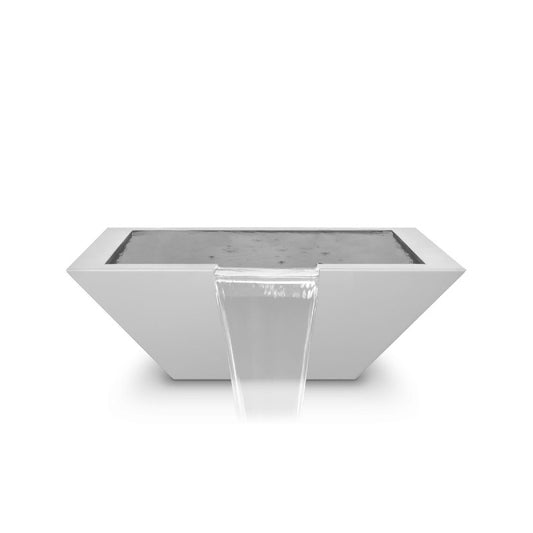 The Outdoor Plus - 30" Square Maya Water Bowl - Powder Coated Metal - OPT-30SQPCWO