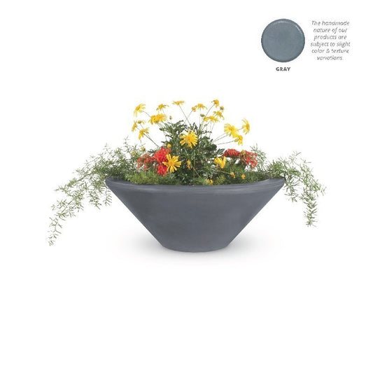 The Outdoor Plus - 31" Round Cazo Planter Bowl - GFRC Concrete - OPT-31RP