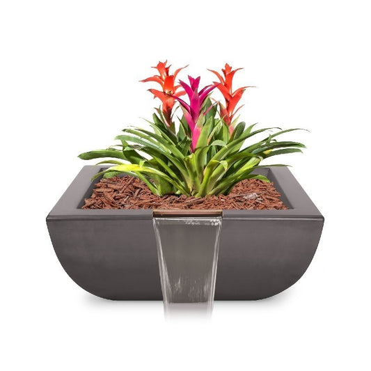 The Outdoor Plus - 30" Avalon GFRC Planter & Water Bowl - OPT-AVLPW30