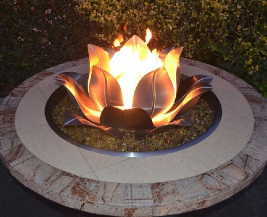 The Outdoor Plus - 18" SS Lotus Flower Burner - OPT-LF