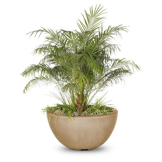 The Outdoor Plus - 38" Round Luna Planter Bowl - GFRC Concrete - OPT-LUNPO38
