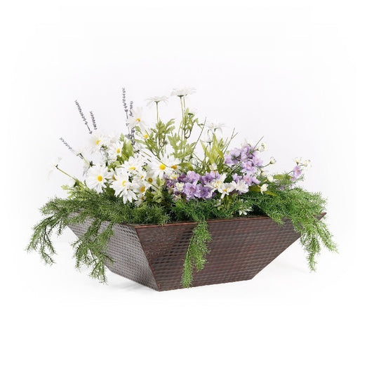 The Outdoor Plus - 24" Maya Hammered Copper Planter Bowl - OPT-24SCPO