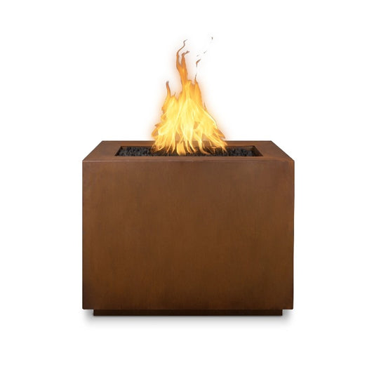 The Outdoor Plus - Forma 60" Fire Pit - Corten Steel - NG, LP - OPT-6060SQCS